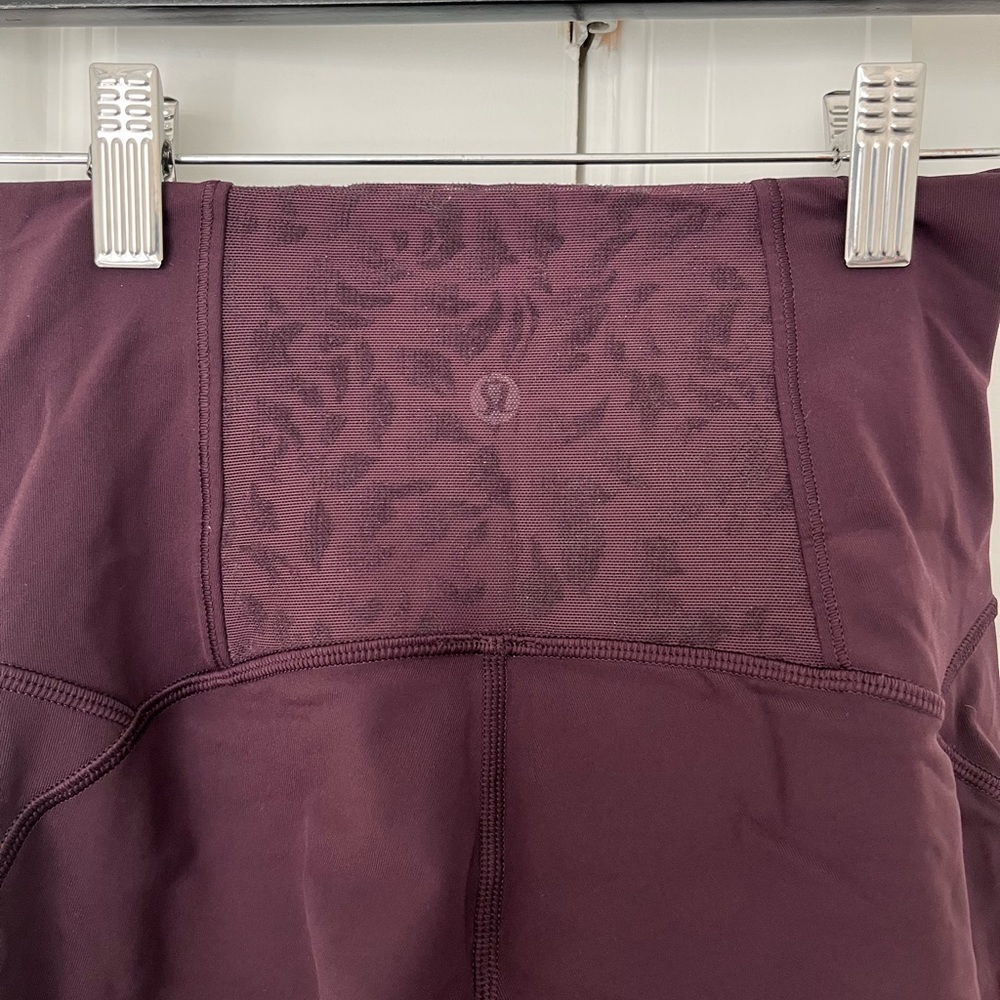 Burgundy Lululemon Leggings - Picture 7 of 7